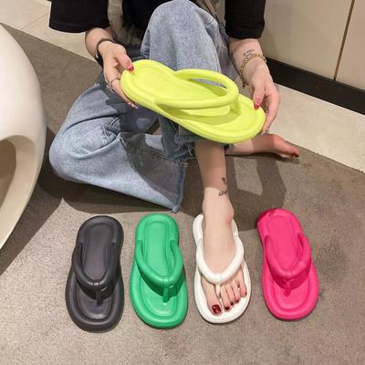 Sandales et pantoufles plates de plage pour femmes, tongs d'été