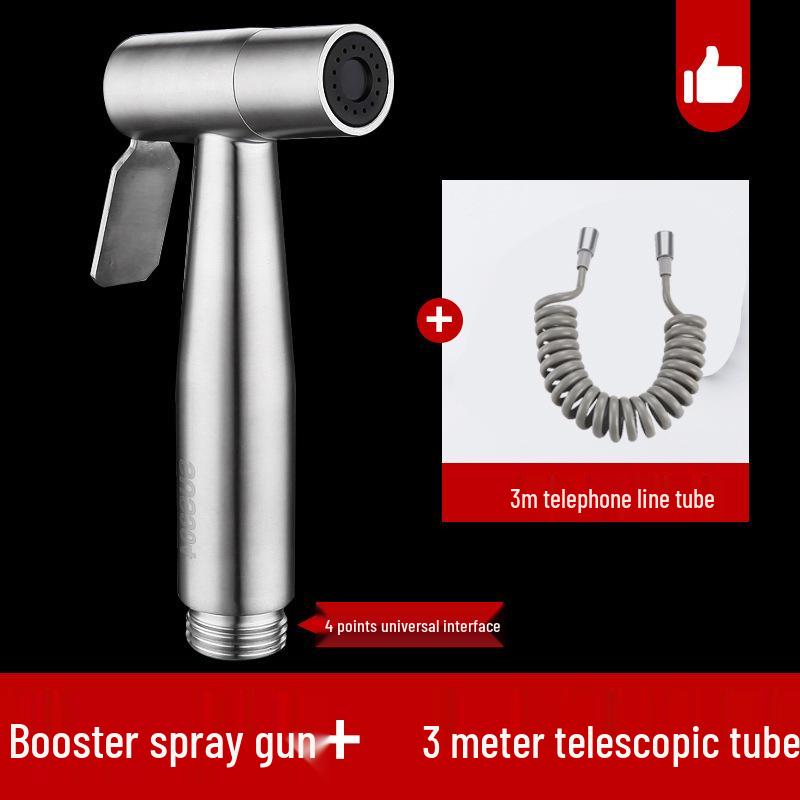 High-Pressure 304 Stainless Steel Bidet and Toilet Sprayer Set