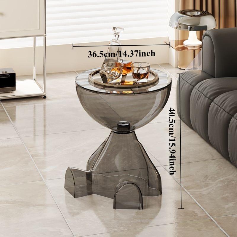 1pc High-Quality Acrylic Side Table Space-Saving Coffee Table for Home Living Room Sofa Bedside Nightstand
