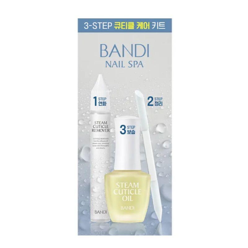 Bandi Steam Cuticle Oil & Cuticle Care Kit (Cuticle Oil 7ml + Cuticle Remover 15ml) – Nail Nourishing Repair Care Set