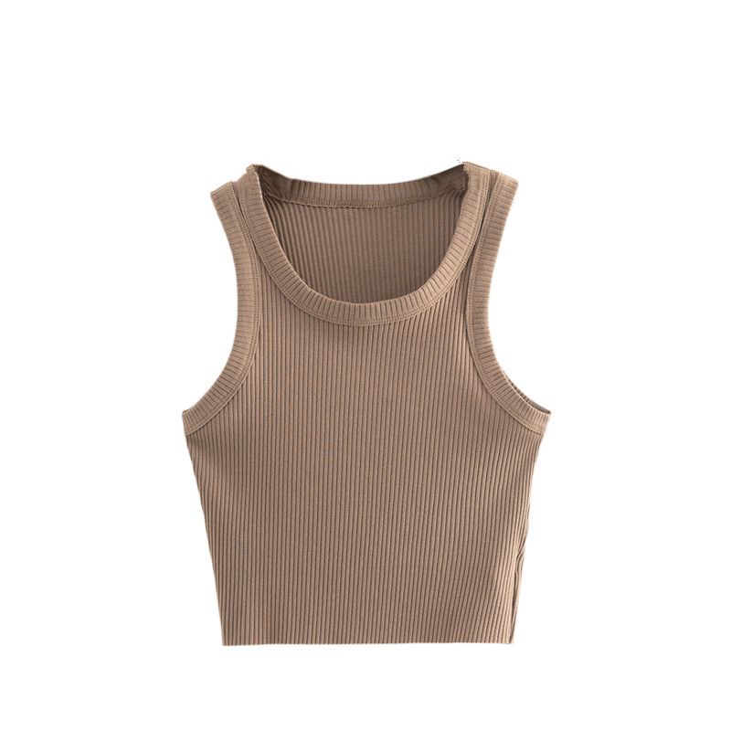 INS Fashion Short Sexy Sleeveless Sports Vest Women's High Waist Crop Top Outwear Tight Yoga Running Workout Clothes