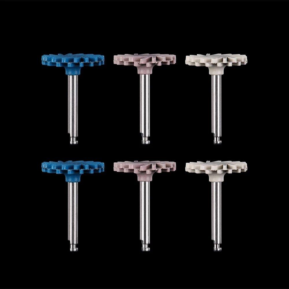 Kit De Pulido Dental - Fresas De Diamante Y Discos De Cepillo Para Cerámica, Composite Y Porcelana, Marca AZDENT