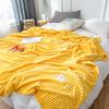 Striped Blanket Milk Velvet Blanket Warm Blanket Nap Blanket Sofa Blanket Coral Flannel Air Conditioning Blanket Super Soft Blanket