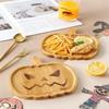 Halloween Wooden Tray Creative Party Centerpiece Festive Dinner Fruit Plate Layout Props for Spooky Holiday Celebrations