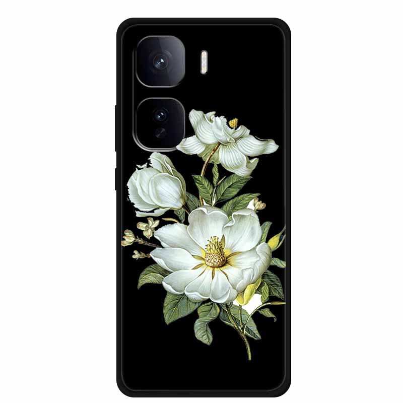 Black Silicone Case For Vivo iQOO Neo 10 Pro Plus Case Cartoon Coque Soft Back Cover For Vivo iQOO Neo 9s Pro Plus Case Funda