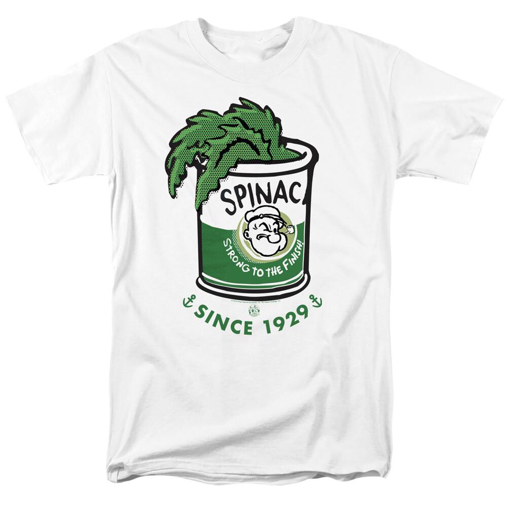 26 Popeye Strong To The Finish T Shirt Licensed Comic Book Cartoon Tee White Unisex T-Shirt XXL