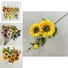 Sunflower Fake Flower Arrangement For Wedding Photography And Home Interior Decoration