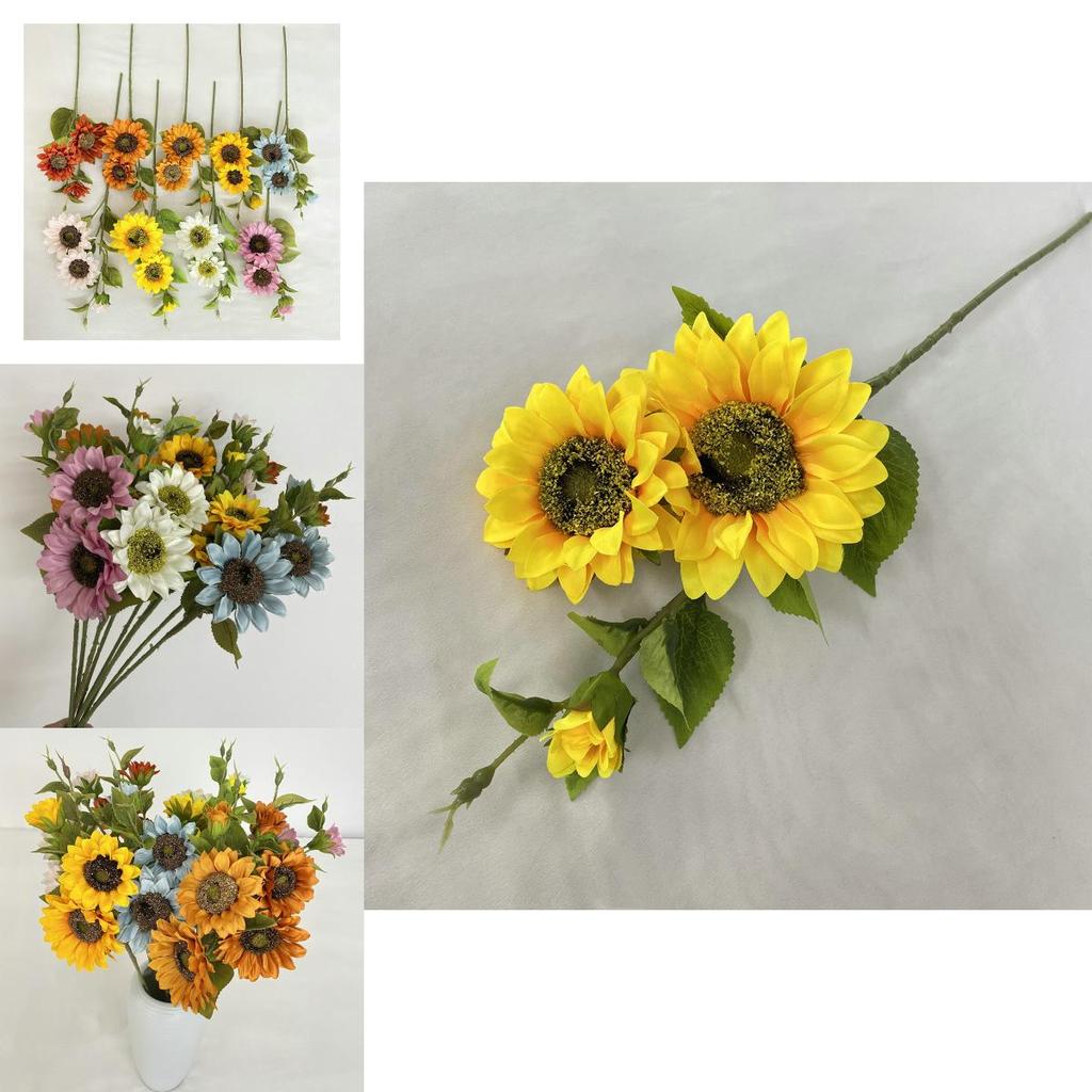Sunflower Fake Flower Arrangement For Wedding Photography And Home Interior Decoration