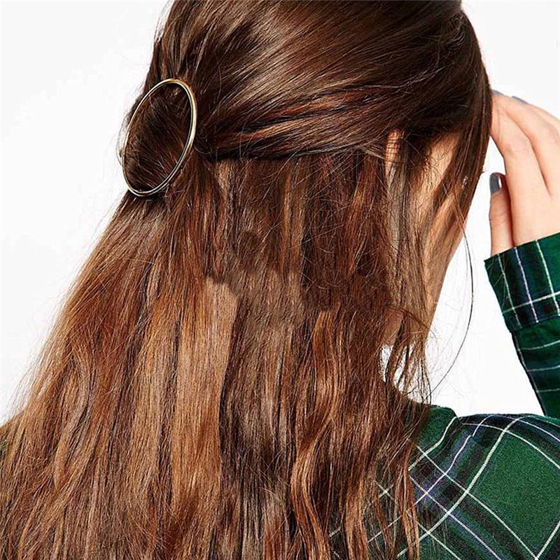 Fashion Simple Style Geometric Circle Hairpin Hair Clip Headwear