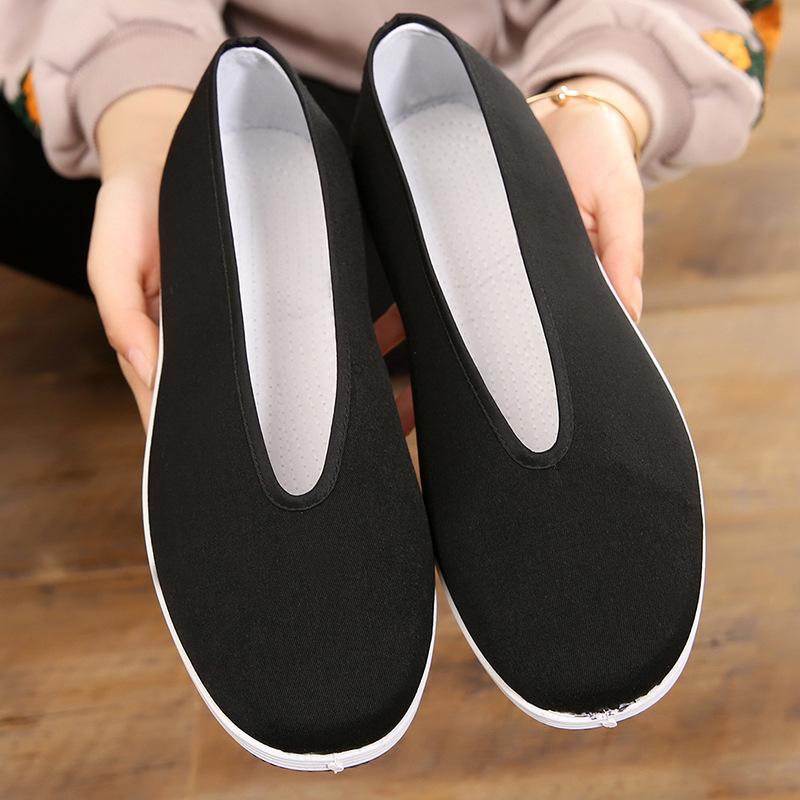 Men's Traditional Chinese Kung Fu Cotton Cloth Shoes Tai-chi Martial Art Training Sneakers Breathable Wearable Sport Footwear
