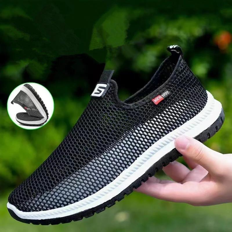 Summer Walking Shoes Hot Sale Men Sneakers Sport Lightweight Casual Hiking Shoes Men Breathable Aqua Shoes Man Outdoor Footwear