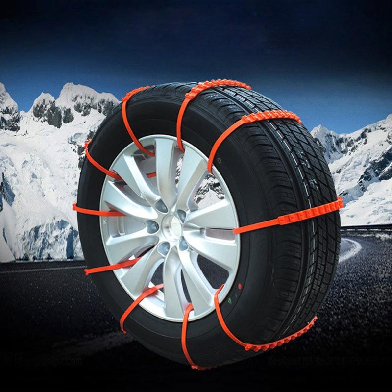 10 pcs Winter Anti-skid Chains for Car Snow Mud Wheel Tyre Thickened Tire Tendon