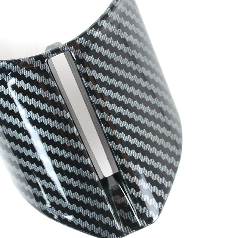 Steering Wheel Frame Lower Trim Cover For Mercedes Benz C E S Class W206 W213 W223 Interior Carbon Fiber Pattern Car Accessories