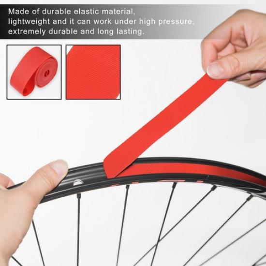 20" Bike Bicycle Wheel Rim Strip Rim Tape Liner Inner Tube Band PVC Red