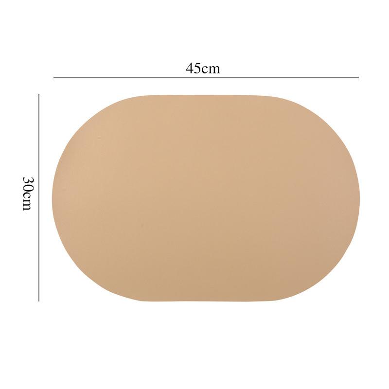 Pu Leather Placemat Waterproof And Oil-Proof Table Mats Western Restaurant Heat-Insulating Mats