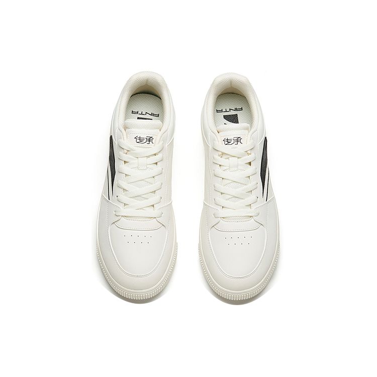 Anta Lifestyle Series Non-Slip Wear-Resistant Low-Top Skate Shoes Men Sneakers White Black 112238063-1