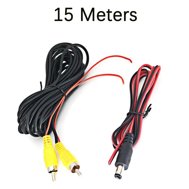 6/10/15/20m Car Reverse Rear View Parking Camera Video Cable With Video Trigger Wire Connecting Car Parking Rearview Monitor
