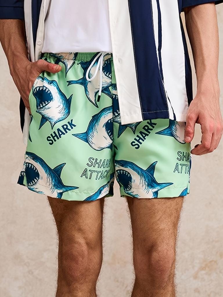 Sommer Strand Stil 3D Gedruckte Lockere Übergröße Schnelltrocknende Shorts