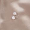 6 Pairs Women Stud Earrings Round Faux Pearl Party Smooth Lightweight Commute Studs Prom Ear Lady Ear