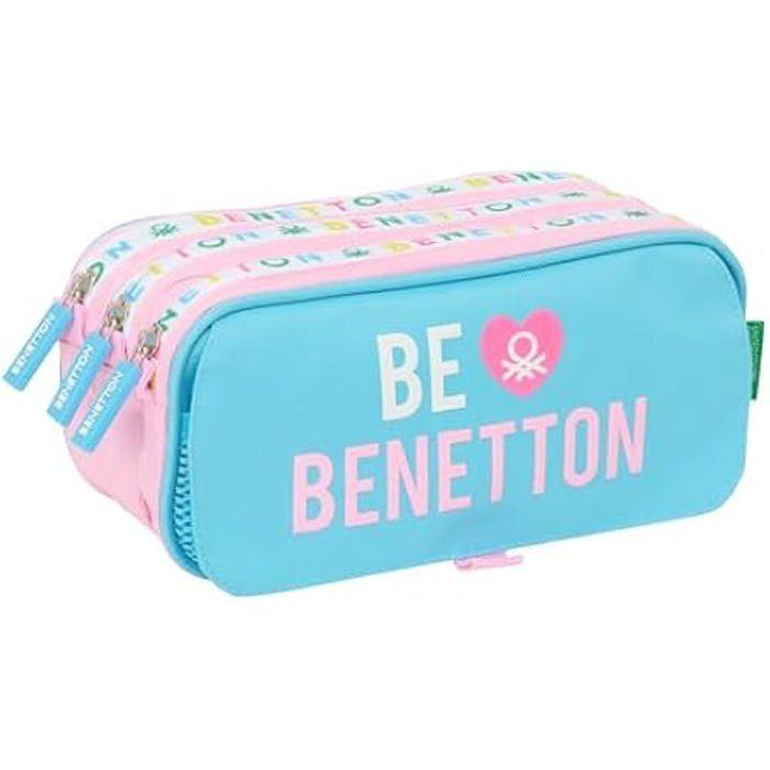 Trousse triple - SAFTA - Benetton Unique - Grande taille - Confortable - Enfants d'âge scolaire