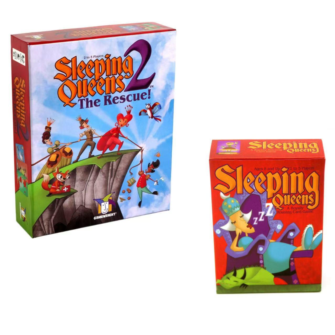 Alle englischen Sleeping Queens: Familiäres Strategie-Kartenspiel red