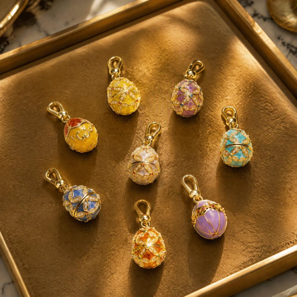 Opened Design Easter Egg Necklace Chinese Style Zodiac Pendant Necklace Jewelry Gift