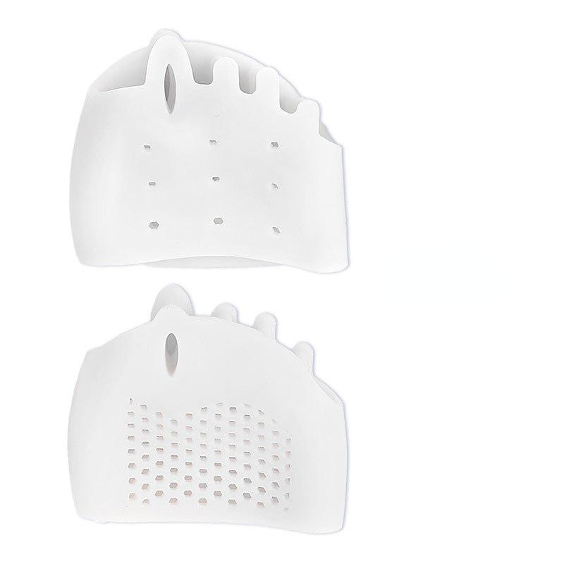 2pcs Silicone Toe Separator Hallux Valgus Corrector Bunion Orthotics Protector Pain Relief Forefoot Pad Socks Foot Care Pedicure