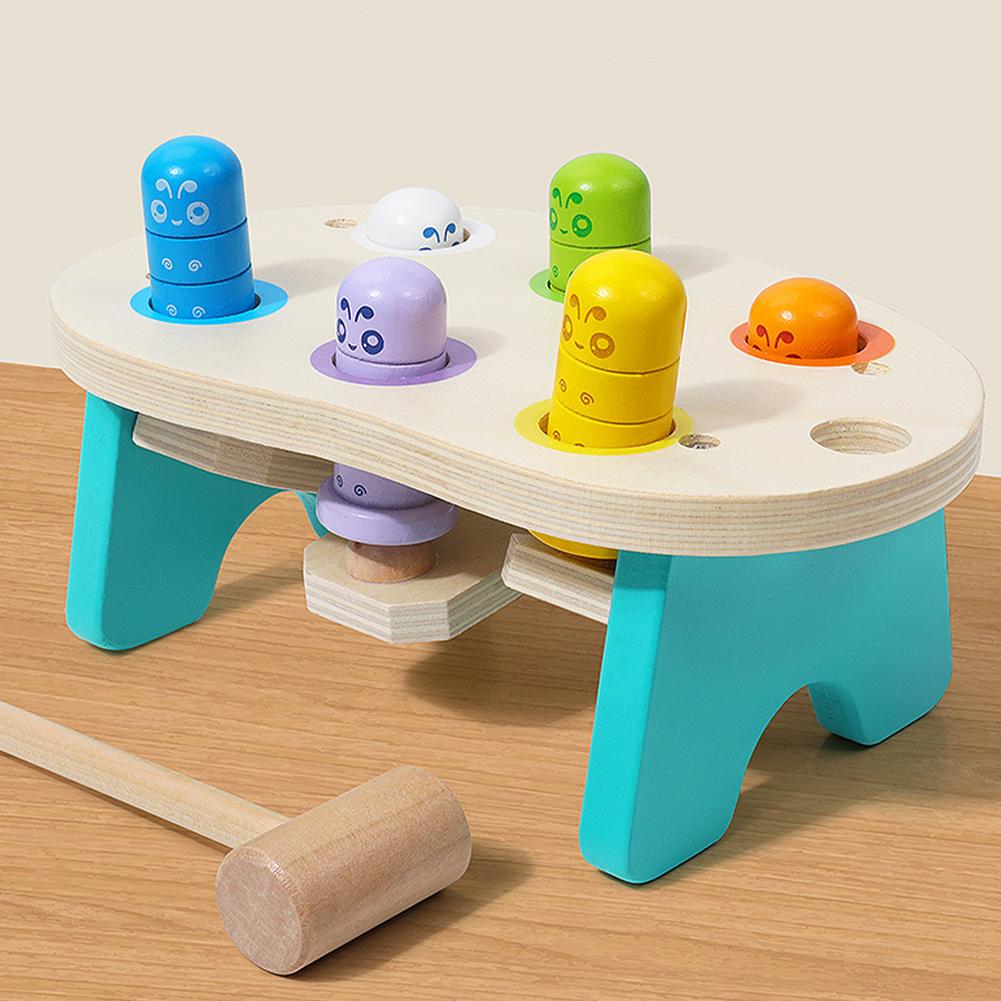 Wooden Whack Mole Toys For Kids Whack A Mole Game Early Educational Interactive Toys For 4-6 Years Old Boys And Girls