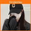 Simple Adjustable Cotton Baseball Hat For Women Summer Sun Cap Protection