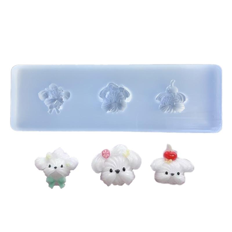 

Unique Ornament Mould Dog Shaped Silicone DIY Mold Versatile Craft Moulds Clay Food Molds Suitable for DIY Hand-Making 1
