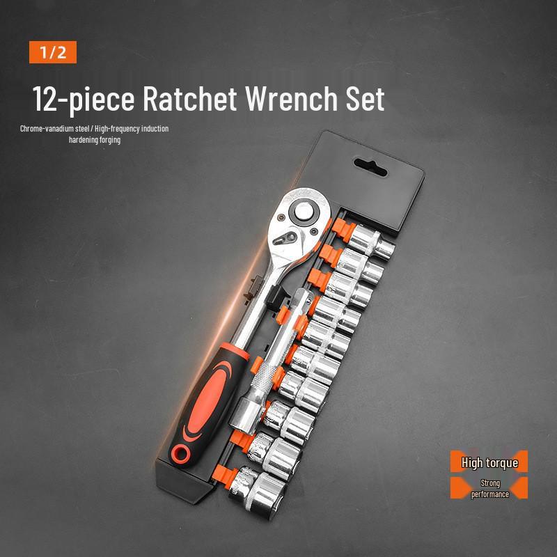 Ratchet Wrench Socket Set: Multi Car Repair Tool Kit