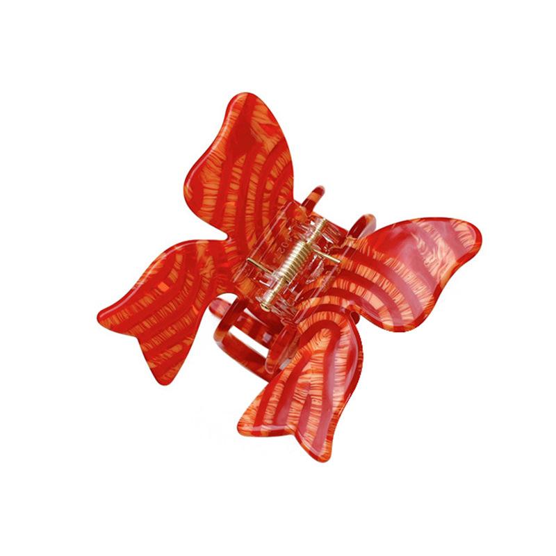 Unique Hair Butterfly Claw Clip In Bright Yellow Acetate For Hairstyles Trendy