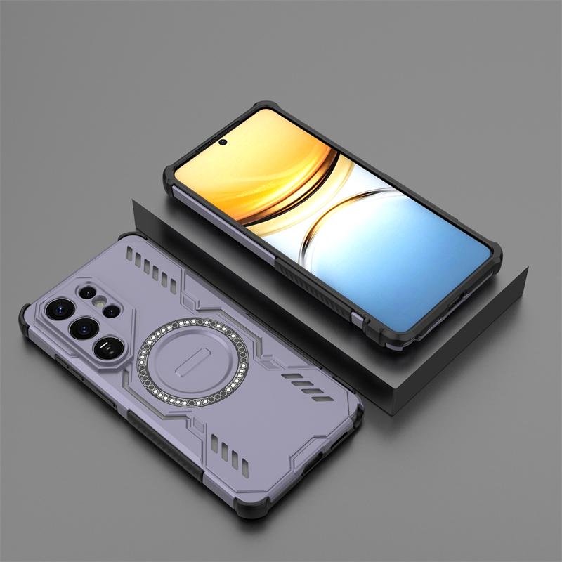 For Samsung Galaxy S26 Ultra Case Samsung S26 Plus Armor PC Magnetic Adsorption Wireless Charge Cover For Samsung S26 Ultra Case