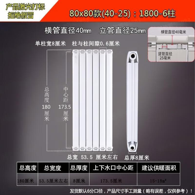 Minxin 8080 Copper-Aluminum Composite Hydronic Radiator