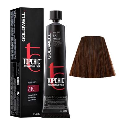 Coloration Capillaire - Goldwell - Topchic - Tube 60ml - 6K - Châtain - Crème