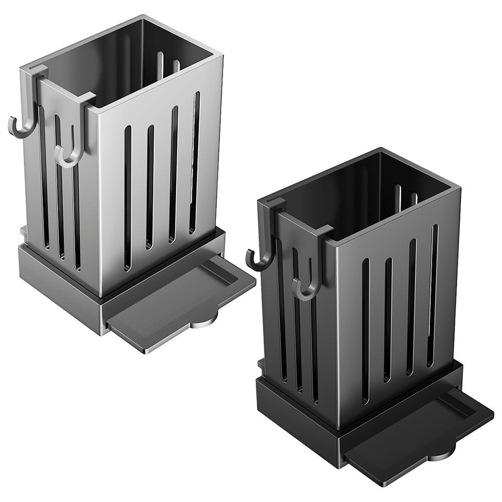 Väggmonterad köksredskapshållare med droppbricka Högkvalitativ ABS-plast