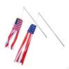 Flag Windsock USA Patriotic Wind Socks Decorations Outdoor Hanging Memorial Decor School Educational