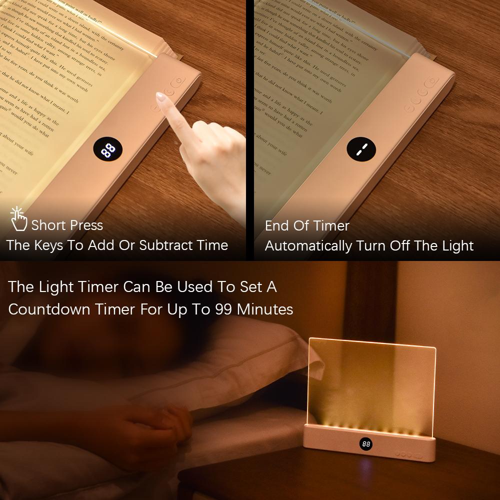 LED Reading Light Night Light Book Family Study Reading Lamp Portable Bookmark Light for Reading In Bed Car Motivational Travel