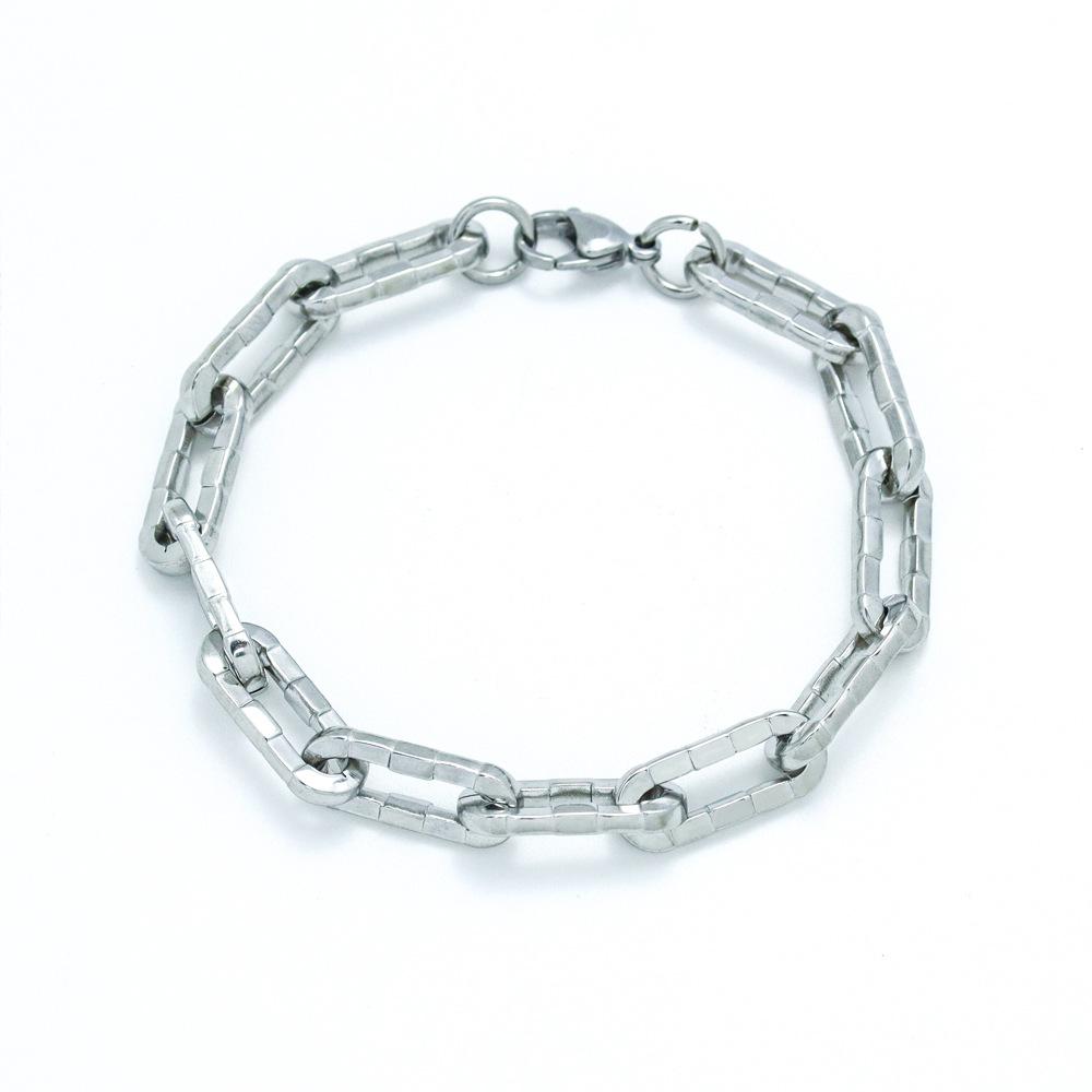 Domineering Charm Hip-Hop Men'S Bracelet Stainless Steel Retro Style Literary Trend Punk Jewelry
