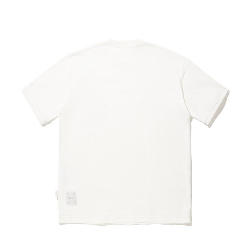 Li Ning X Insulaire Collaboration Loose Simple Round Neck Pullover Printed Comfortable Short Sleeve T-Shirt Unisex T-Shirt AHSVB55-1