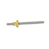 Link CNC T12 Lead Screw, 304 Stainless Steel Trapezoidal, 2mm Pitch, 4mm Lead, Includes Nut