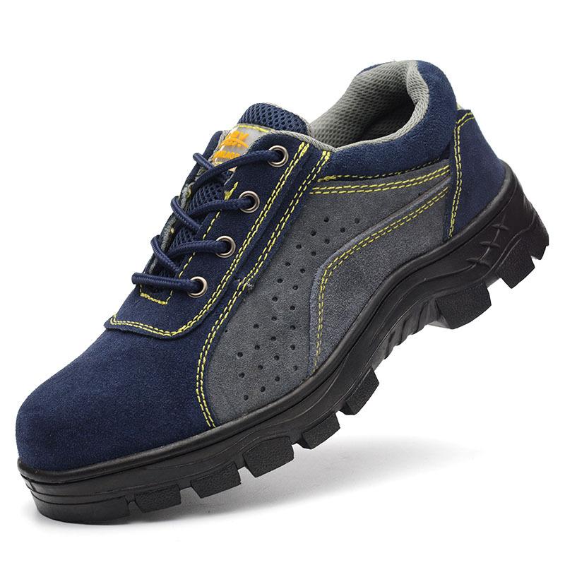 Labor Insurance Shoes Men's Summer Breathable Non-slip Steel Bag Head Anti-smashing and Anti-piercing Work Shoes Safety Shoes