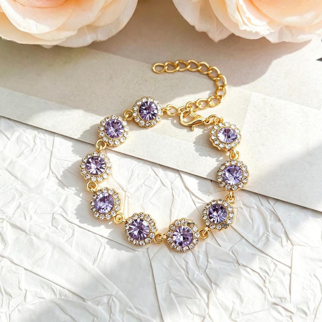 Gargantilla de Diamantes Coloridos de Primavera/Verano - Collar de Clavícula para Mujer de Alta Gama, Diseño Versátil