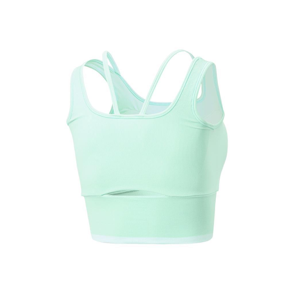 LiNing Fitness Series Brand Logo Stitching Top Sports Bra Women tops AUDW018-3