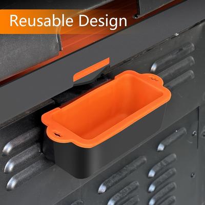 Silicone Grease Cup Liner for Blackstone Grill - Reusable, Drip Pan Design, Easy-to-Clean, Heat-Resistant, Ideal for Griddle Rear Grease Collection