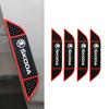 JKFB8 4Pcs Car Door Protector Guard Strip For Skoda Scratch Stickers For Skoda S Kodiaq Fabia Kamiq Karoq Octavia 3 A5 A7 Rapid Scala