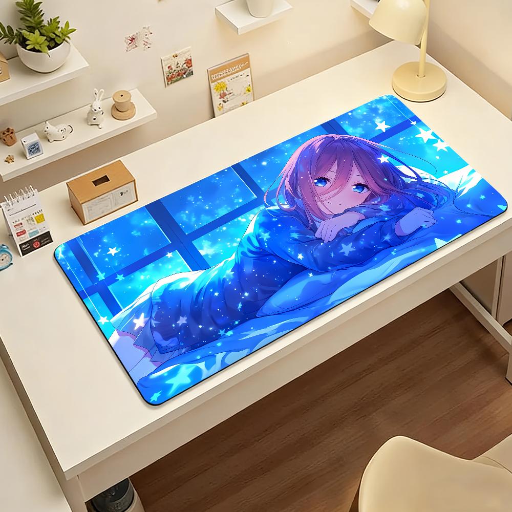 Anime Miku Nakano Mauspads Computer Laptop Gummi Rutschfeste Mauspads Mauspads Gamer Dekoration Schreibtischunterlage