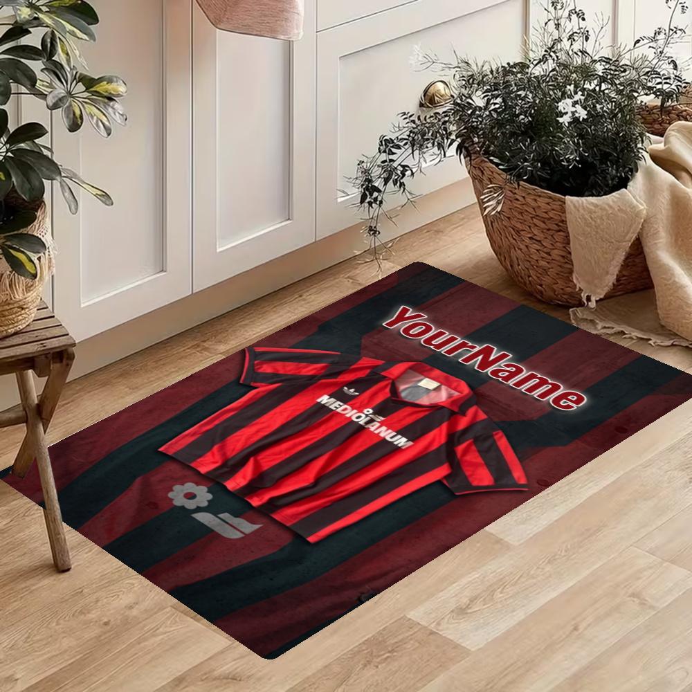 Ac Milan Customize Your Name Kitchen Rug Runner Rug Laundry Mat Hallway Entryway The Best Gift Choice