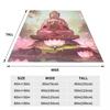 Buddha Yoga Blanket Flannel Sofa Throw Blanket Portable Throw Blankets for Home Bedroom Travel Throws Bedspread Quilt