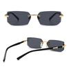 Vintage Rectangle Oval Sunglasses Women Men Metal Frame Clear Lens Glasses Eyewear